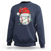 Christmas Baseball Sweatshirt Santa Hat Sports Men Boys Xmas Pajamas - Wonder Print Shop