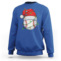 Christmas Baseball Sweatshirt Santa Hat Sports Men Boys Xmas Pajamas - Wonder Print Shop