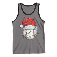Christmas Baseball Tank Top Santa Hat Sports Men Boys Xmas Pajamas - Wonder Print Shop