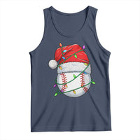 Christmas Baseball Tank Top Santa Hat Sports Men Boys Xmas Pajamas - Wonder Print Shop