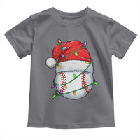 Christmas Baseball Toddler T Shirt Santa Hat Sports Men Boys Xmas Pajamas - Wonder Print Shop