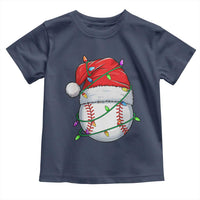 Christmas Baseball Toddler T Shirt Santa Hat Sports Men Boys Xmas Pajamas - Wonder Print Shop