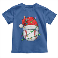 Christmas Baseball Toddler T Shirt Santa Hat Sports Men Boys Xmas Pajamas - Wonder Print Shop