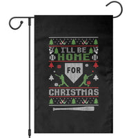 Baseball Ugly Christmas Garden Flag I'll Be Home For Xmas - Wonder Print Shop