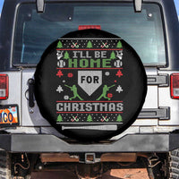 Baseball Ugly Christmas Spare Tire Cover I'll Be Home For Xmas - Wonder Print Shop