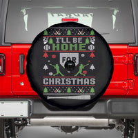 Baseball Ugly Christmas Spare Tire Cover I'll Be Home For Xmas - Wonder Print Shop