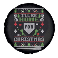Baseball Ugly Christmas Spare Tire Cover I'll Be Home For Xmas - Wonder Print Shop