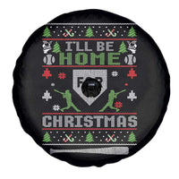 Baseball Ugly Christmas Spare Tire Cover I'll Be Home For Xmas - Wonder Print Shop