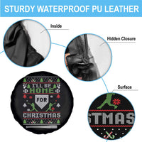 Baseball Ugly Christmas Spare Tire Cover I'll Be Home For Xmas - Wonder Print Shop