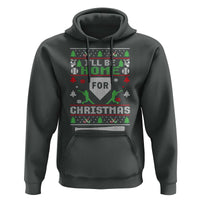 Baseball Ugly Christmas Hoodie I'll Be Home For Xmas - Wonder Print Shop