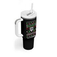 Baseball Ugly Christmas Tumbler With Handle I'll Be Home For Xmas - Wonder Print Shop