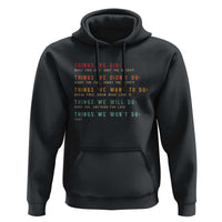 Retro Vintage Things We Did Didnt Want Will Wont Do Hoodie - Wonder Print Shop