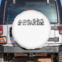 Animal Band Spare Tire Cover Funny Forest Animals Playing Instruments Vintage Music Lovers - Wonder Print Shop