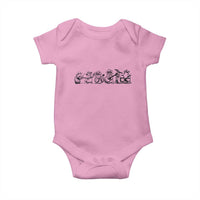 Animal Band Baby Onesie Funny Forest Animals Playing Instruments Vintage Music Lovers - Wonder Print Shop