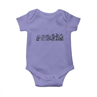 Animal Band Baby Onesie Funny Forest Animals Playing Instruments Vintage Music Lovers - Wonder Print Shop
