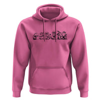 Animal Band Hoodie Funny Forest Animals Playing Instruments Vintage Music Lovers - Wonder Print Shop