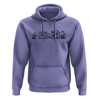 Animal Band Hoodie Funny Forest Animals Playing Instruments Vintage Music Lovers - Wonder Print Shop