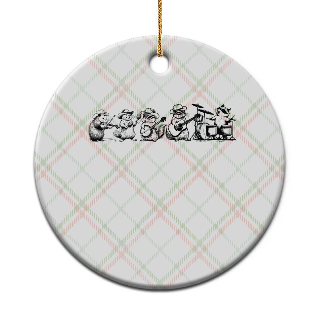 Animal Band Ceramic Ornament Funny Forest Animals Playing Instruments Vintage Music Lovers - Wonder Print Shop