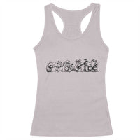 Animal Band Racerback Tank Top Funny Forest Animals Playing Instruments Vintage Music Lovers - Wonder Print Shop