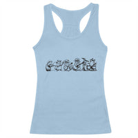 Animal Band Racerback Tank Top Funny Forest Animals Playing Instruments Vintage Music Lovers - Wonder Print Shop
