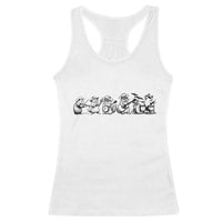 Animal Band Racerback Tank Top Funny Forest Animals Playing Instruments Vintage Music Lovers - Wonder Print Shop