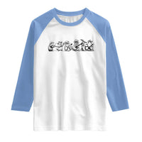 Animal Band Raglan Shirt Funny Forest Animals Playing Instruments Vintage Music Lovers - Wonder Print Shop