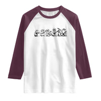 Animal Band Raglan Shirt Funny Forest Animals Playing Instruments Vintage Music Lovers - Wonder Print Shop