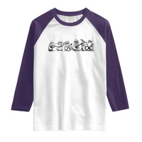 Animal Band Raglan Shirt Funny Forest Animals Playing Instruments Vintage Music Lovers - Wonder Print Shop