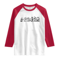 Animal Band Raglan Shirt Funny Forest Animals Playing Instruments Vintage Music Lovers - Wonder Print Shop