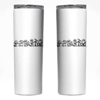Animal Band Skinny Tumbler Funny Forest Animals Playing Instruments Vintage Music Lovers - Wonder Print Shop