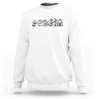 Animal Band Sweatshirt Funny Forest Animals Playing Instruments Vintage Music Lovers - Wonder Print Shop
