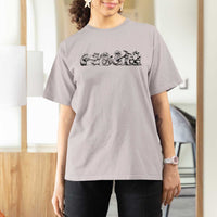 Animal Band T Shirt For Women Funny Forest Animals Playing Instruments Vintage Music Lovers - Wonder Print Shop