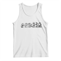 Animal Band Tank Top Funny Forest Animals Playing Instruments Vintage Music Lovers - Wonder Print Shop