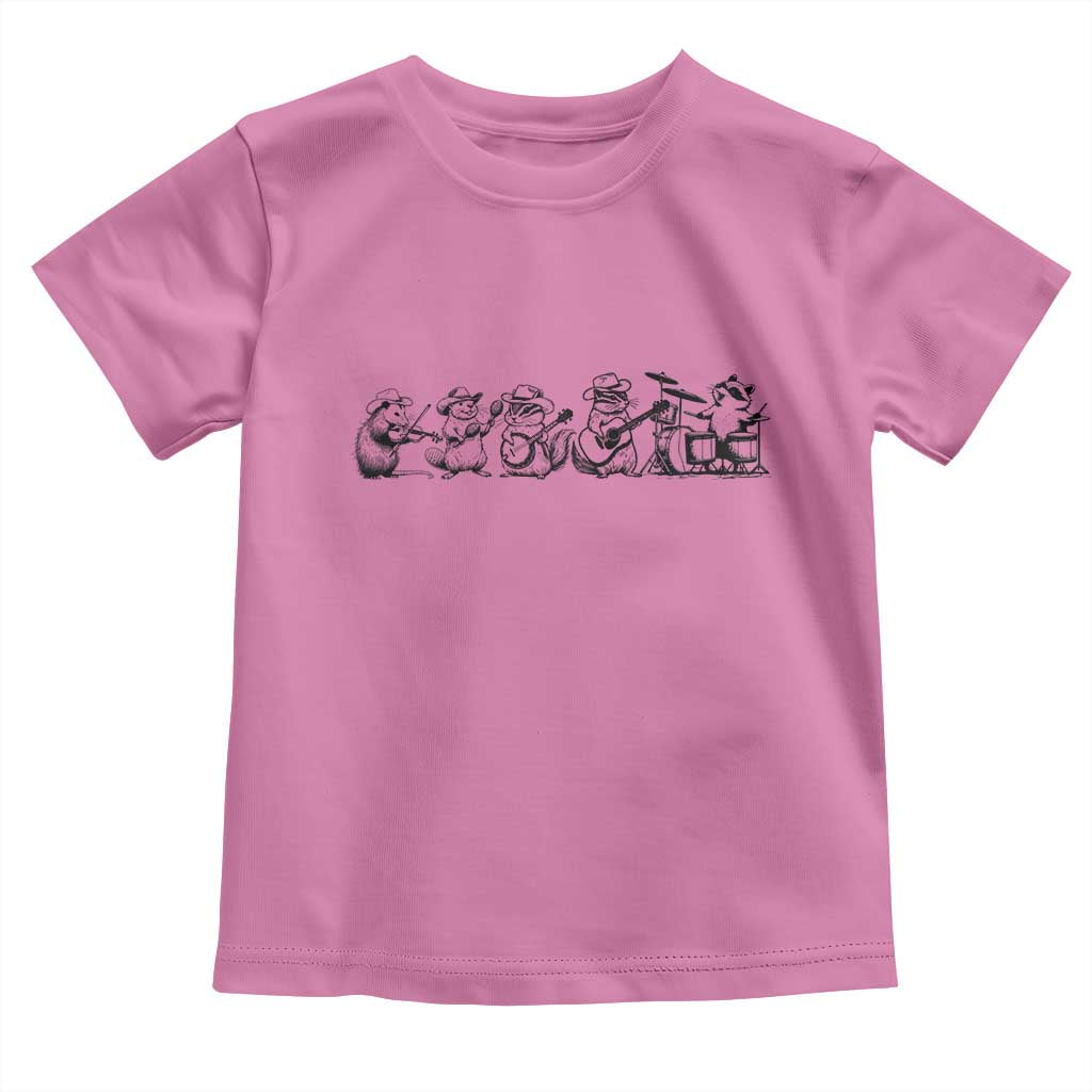 Animal Band Toddler T Shirt Funny Forest Animals Playing Instruments Vintage Music Lovers - Wonder Print Shop