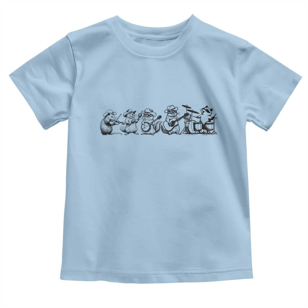 Animal Band Toddler T Shirt Funny Forest Animals Playing Instruments Vintage Music Lovers - Wonder Print Shop