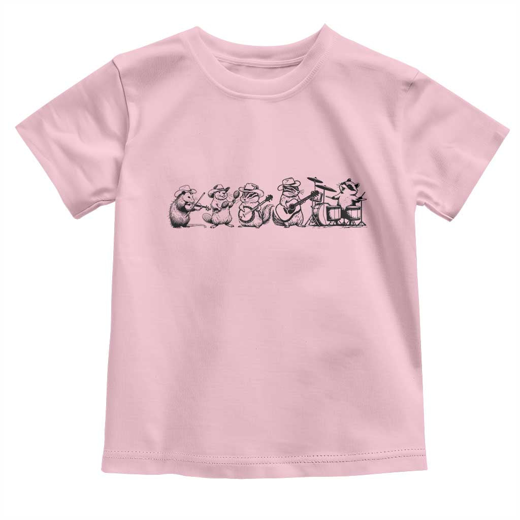 Animal Band Toddler T Shirt Funny Forest Animals Playing Instruments Vintage Music Lovers - Wonder Print Shop