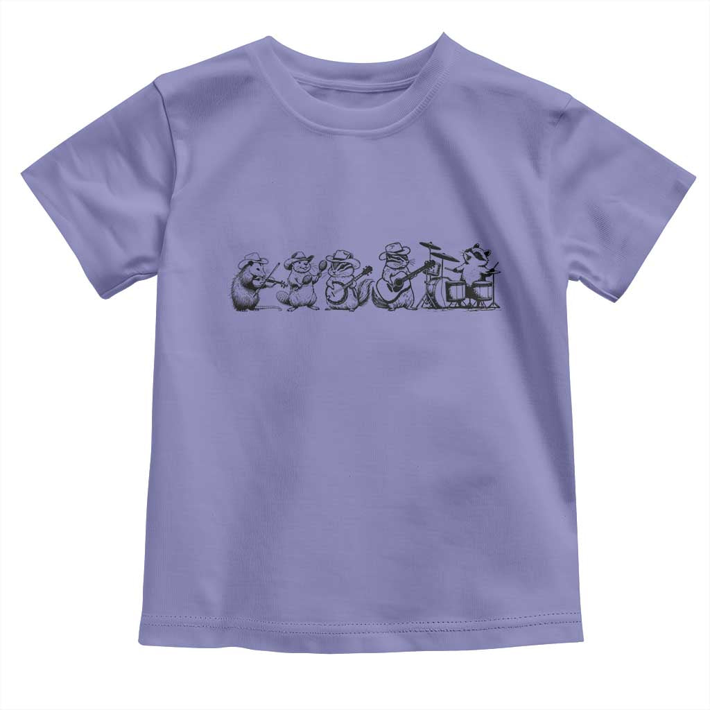 Animal Band Toddler T Shirt Funny Forest Animals Playing Instruments Vintage Music Lovers - Wonder Print Shop