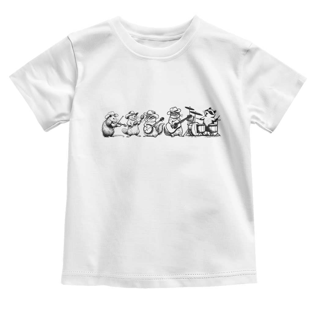 Animal Band Toddler T Shirt Funny Forest Animals Playing Instruments Vintage Music Lovers - Wonder Print Shop