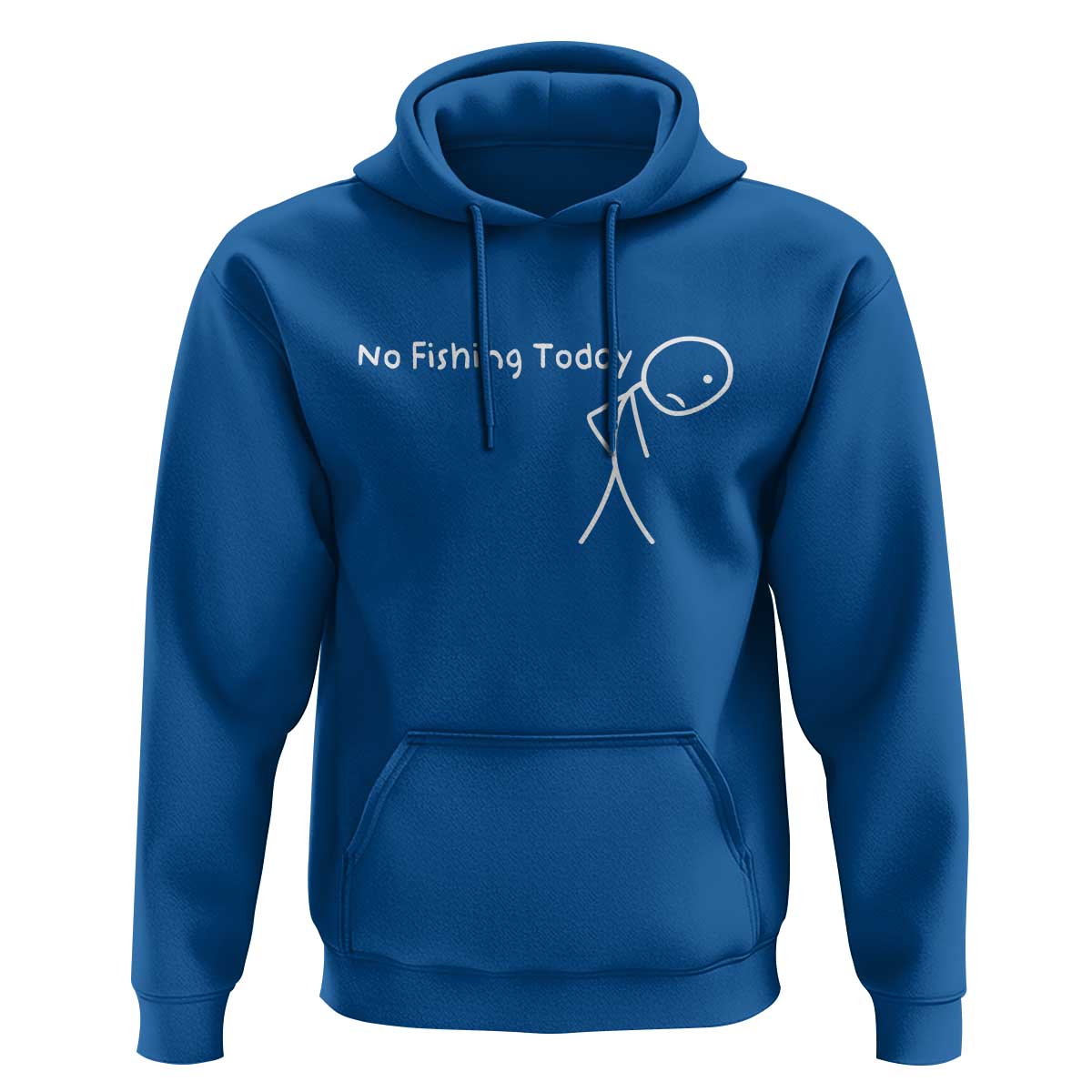 No Fishing Today Hoodie Funny Fishing Gifts Fathers Day - Wonder Print Shop