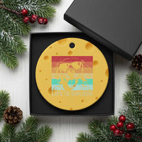 Golden Retriever Dog Ceramic Ornament Life is Golden Retro Vintage - Wonder Print Shop