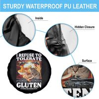 Gluten Intolerance Cat Meme Spare Tire Cover I Refuse To Tolerate Gluten