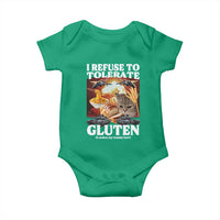 Gluten Intolerance Cat Meme Baby Onesie I Refuse To Tolerate Gluten