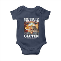Gluten Intolerance Cat Meme Baby Onesie I Refuse To Tolerate Gluten
