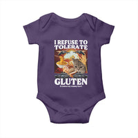 Gluten Intolerance Cat Meme Baby Onesie I Refuse To Tolerate Gluten