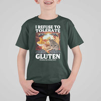 Gluten Intolerance Cat Meme T Shirt For Kid I Refuse To Tolerate Gluten