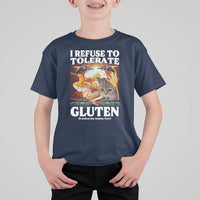 Gluten Intolerance Cat Meme T Shirt For Kid I Refuse To Tolerate Gluten