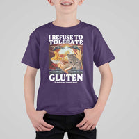 Gluten Intolerance Cat Meme T Shirt For Kid I Refuse To Tolerate Gluten