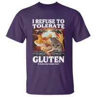 Gluten Intolerance Cat Meme T Shirt I Refuse To Tolerate Gluten