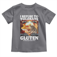 Gluten Intolerance Cat Meme Toddler T Shirt I Refuse To Tolerate Gluten