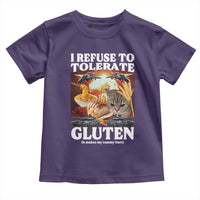 Gluten Intolerance Cat Meme Toddler T Shirt I Refuse To Tolerate Gluten